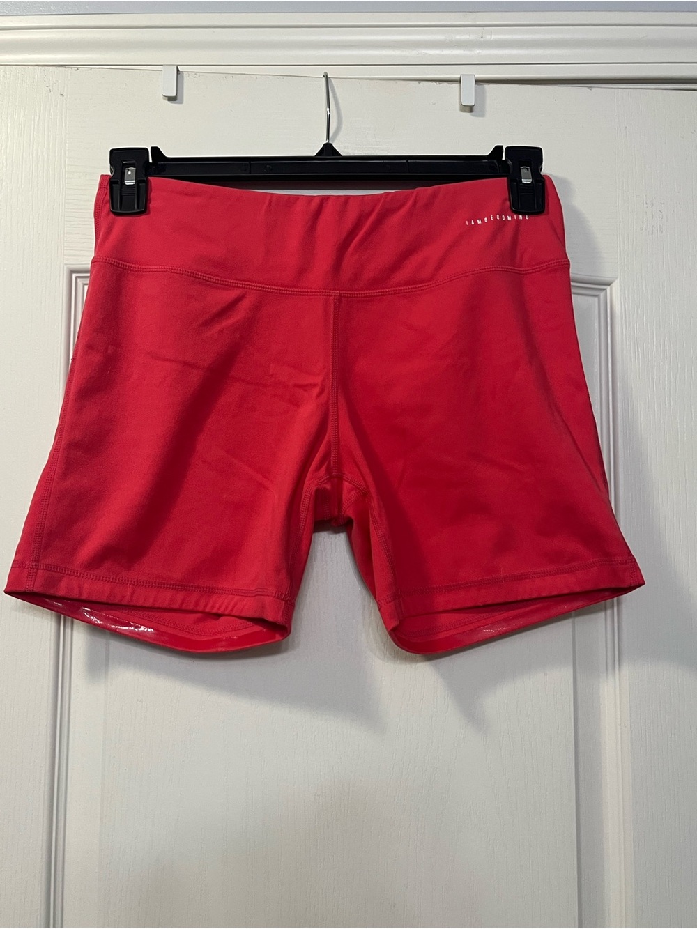 I Am Becoming Women’s Active Athletic Shorts - Coral Red